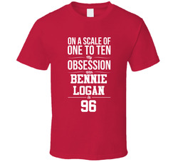 On A Scale Of One To Ten My Obsession With Bennie Logan Is 96 Kansas City Football Fan T Shirt On A Scale Of One To Ten My Obsession With Bennie Logan Is 96 Kansas City Football Fan T Shirt