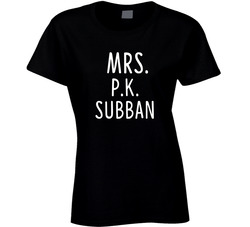 Mrs P.k. Subban Nashville Hockey Team Fan Ladies T Shirt Mrs P.k. Subban Nashville Hockey Team Fan Ladies T Shirt