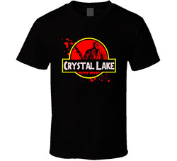 Camp Crystal Lake Jurassic Park Logo Parody Friday The 13th Jason Bloody Halloween T Shirt Camp Crystal Lake Jurassic Park Logo Parody Friday The 13th Jason Bloody Halloween T Shirt