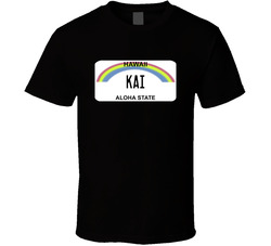 Kai Hawaii Custom Name License Plate Customizable T Shirt Kai Hawaii Custom Name License Plate Customizable T Shirt