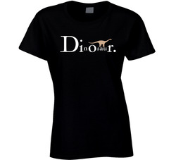 Dinosaur Dior Mashup Parody Ladies T Shirt Dinosaur Dior Mashup Parody Ladies T Shirt