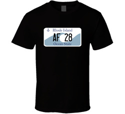 Rhode Island Custom Name License Plate Customizable T Shirt Rhode Island Custom Name License Plate Customizable T Shirt