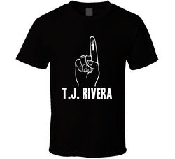 T.j. Rivera Number 1 Finger New York M Baseball Team Fan T Shirt T.j. Rivera Number 1 Finger New York M Baseball Team Fan T Shirt