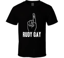 Rudy Gay Number 1 Finger Sacramento Basketball Team Fan T Shirt Rudy Gay Number 1 Finger Sacramento Basketball Team Fan T Shirt