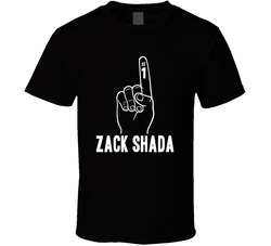 Zack Shada Number 1 Finger Male Actor Movie Fan T Shirt Zack Shada Number 1 Finger Male Actor Movie Fan T Shirt