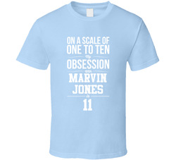 On A Scale Of One To Ten My Obsession With Marvin Jones Is 11 Detroit Football Fan T Shirt On A Scale Of One To Ten My Obsession With Marvin Jones Is 11 Detroit Football Fan T Shirt