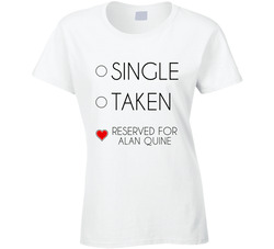 Single Taken Reserved For Alan Quine New York I Hockey Team Fan Ladies T Shirt Single Taken Reserved For Alan Quine New York I Hockey Team Fan Ladies T Shirt