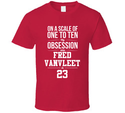 On A Scale Of One To Ten My Obsession With Fred Vanvleet Is 23 Toronto Basketball Fan T Shirt On A Scale Of One To Ten My Obsession With Fred Vanvleet Is 23 Toronto Basketball Fan T Shirt