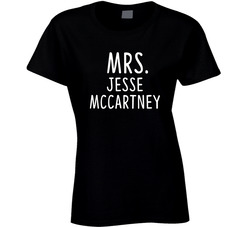 Mrs Jesse Mccartney Male Actor Movie Fan Ladies T Shirt Mrs Jesse Mccartney Male Actor Movie Fan Ladies T Shirt