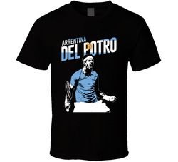 Del Potro Argentina Tennis Player Fan T Shirt