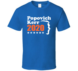 Gregg Popovich Steve Kerr For President 2020 Golden State Basketball T Shirt