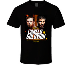 Canelo Alvarez Vs Gennady Golovkin 2017 Fight Card T Shirt
