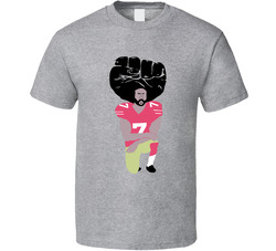 Colin Kaepernick Fist Afro Black Lives Matter Football Player Fan T Shirt