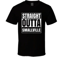 Straight Outta Smallville Fictional Places Parody T Shirt Straight Outta Smallville Fictional Places Parody T Shirt
