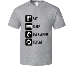 Eat Sleep Bee Keeping Repeat Sport Silhouette T Shirt Eat Sleep Bee Keeping Repeat Sport Silhouette T Shirt