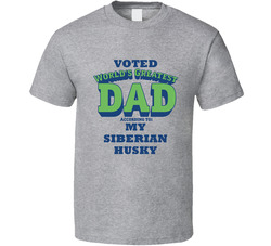 World's Greatest Siberian Husky Dad Dog T Shirt World's Greatest Siberian Husky Dad Dog T Shirt