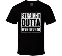 Straight Outta Wentworth City Grunge Worn Look Parody T Shirt Straight Outta Wentworth City Grunge Worn Look Parody T Shirt