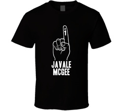Javale Mcgee Number 1 Finger Golden State Basketball Team Fan T Shirt Javale Mcgee Number 1 Finger Golden State Basketball Team Fan T Shirt