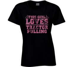 This Girl Thumbs Tractor Pulling Favorite Sport Ladies T Shirt This Girl Thumbs Tractor Pulling Favorite Sport Ladies T Shirt