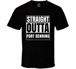 Straight Outta Fort Benning Georgia City Compton Parody Grunge T Shirt Straight Outta Fort Benning Georgia City Compton Parody Grunge T Shirt