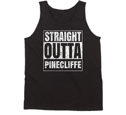Straight Outta Pinecliffe City Grunge Worn Look Parody Tanktop Straight Outta Pinecliffe City Grunge Worn Look Parody Tanktop