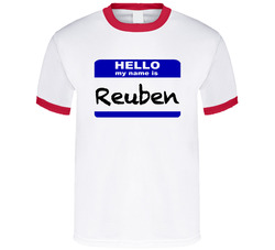 Hello My Name Is Reuben Fun Transformers Revenge Of The Fallen Popular Movie T Shirt