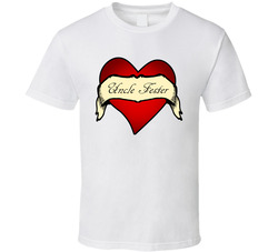 Uncle Fester Heart Tattoo Tv Show T Shirt Uncle Fester Heart Tattoo Tv Show T Shirt