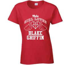 Blake Griffin This Girl Loves Heart Los Angeles La Basketball Ladies T Shirt Blake Griffin This Girl Loves Heart Los Angeles La Basketball Ladies T Shirt