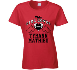 This Girl Loves Tyrann Mathieu Arizona Football Player Sports Fan Heart Ladies T Shirt This Girl Loves Tyrann Mathieu Arizona Football Player Sports Fan Heart Ladies T Shirt