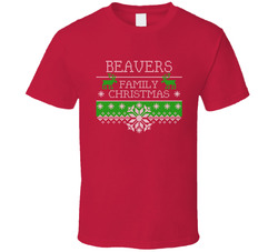 Beavers Family Christmas Ugly Holiday Sweater T Shirt Beavers Family Christmas Ugly Holiday Sweater T Shirt