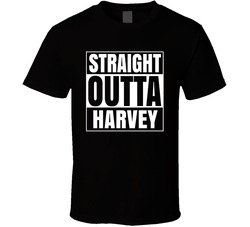 Straight Outta Harvey Louisiana City Parody T Shirt Straight Outta Harvey Louisiana City Parody T Shirt