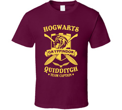 Hogwarts Quidditch Gryffindor Team Captain Harry Potter T Shirt Hogwarts Quidditch Gryffindor Team Captain Harry Potter T Shirt