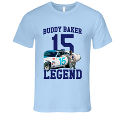 Buddy Baker Racing Legend Auto 15 T Shirt
