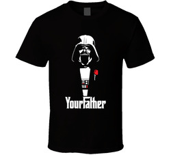 Your Father Funny Darth Vader Dark Side Geek T Shirt