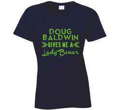Doug Baldwin Gives Me A Lady Boner Seattle Football Player Fan Ladies T Shirt