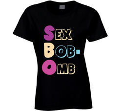 Sex Bob Omb Funny Scott Pilgrim Vs The World Popular Movie Ladies T Shirt