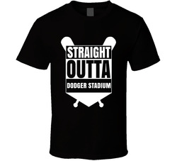 Straight Outta Dodger Stadium Los Angeles Baseball Fan T Shirt