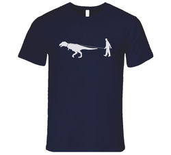 Man Walking T Rex Dinosaur Fun Raising Hope Popular Tv Show T Shirt