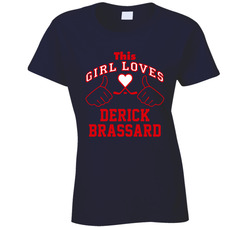 This Girl Loves Derick Brassard Columbus Hockey Fan Sports Ladies T Shirt