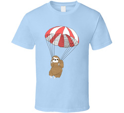Parachuting Sloth Community Fun Tv Show T Shirt Parachuting Sloth Community Fun Tv Show T Shirt