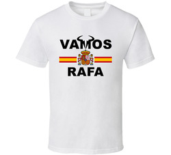 Rafael Nadal Vamos Rafa Spanish Flag Favorite Tennis Player Fan T Shirt Rafael Nadal Vamos Rafa Spanish Flag Favorite Tennis Player Fan T Shirt