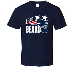 Fear The Beard Julian Edelman New England Football Fan T Shirt Fear The Beard Julian Edelman New England Football Fan T Shirt