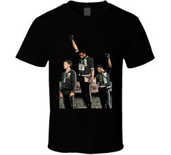 John Carlos Tommie Smith Black Power Salute 1968 Summer Olympics T Shirt