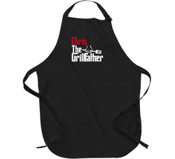 Chris The Grillfather Godfather Parody Father's Day Barbecue Chef Apron Chris The Grillfather Godfather Parody Father's Day Barbecue Chef Apron