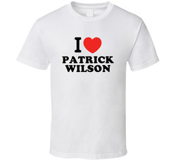 I Heart Patrick Wilson Action Movie Star Actor Fan T Shirt