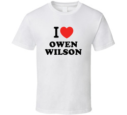 Owen Wilson I Love Heart Stand Up Comedian Comedy Funny T Shirt
