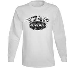 Team Drew Carey Comedian Comedy Fan Worn Look Cool Long Sleeve T Shirt