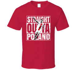 Robert Lewandowski Straight Outta Team Poland Euro European Cup Soccer Football T Shirt