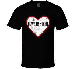 Howard Stern Heart Love Adore Comedian Stand Up Funny Comedy T Shirt