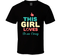 This Girl Loves Drew Carey Thumbs Love Fan Comedian Comedy Worn Look Cool T Shirt This Girl Loves Drew Carey Thumbs Love Fan Comedian Comedy Worn Look Cool T Shirt
